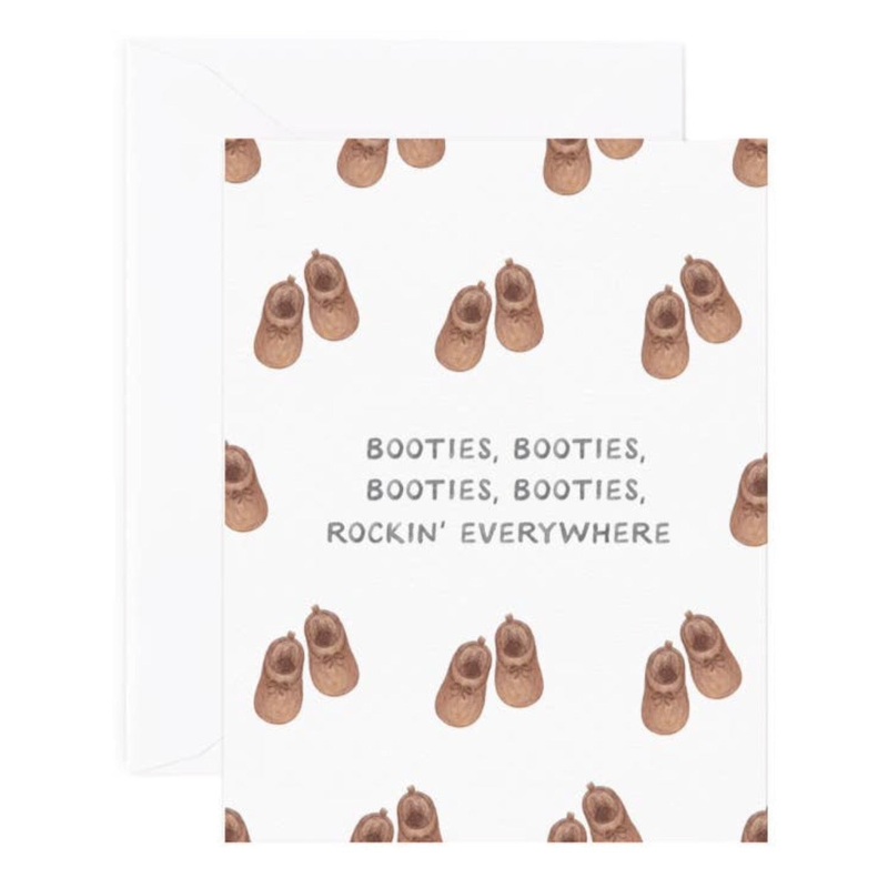 Miss New Booties Baby Card by Amy Zhang