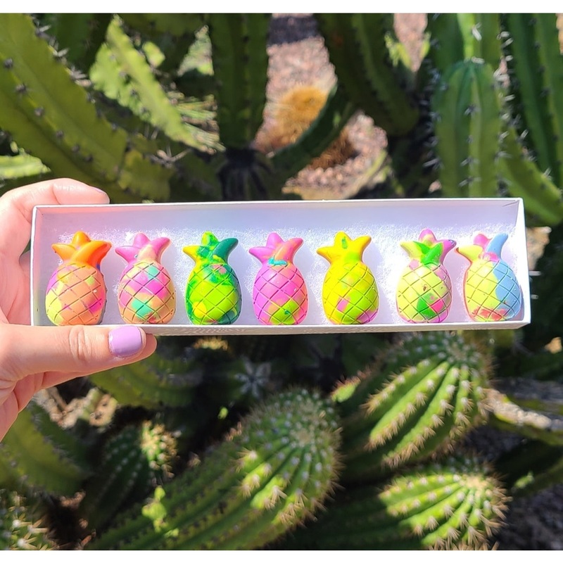 Pineapple Crayon Box Set – Aloha Hawaii Tropical by Carefree Highway MKT