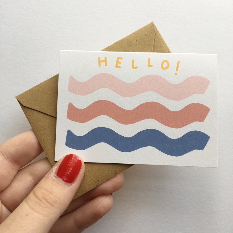 Tiny Enclosure Card – Hello! by Allie Biddle