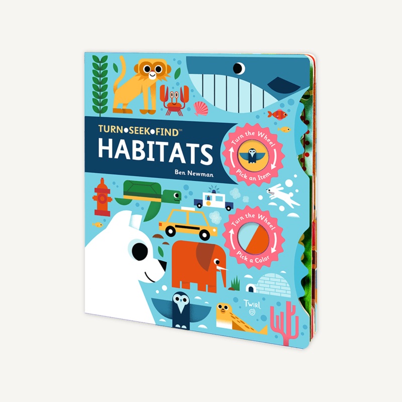 Turn Seek Find: Habitats – Board Book