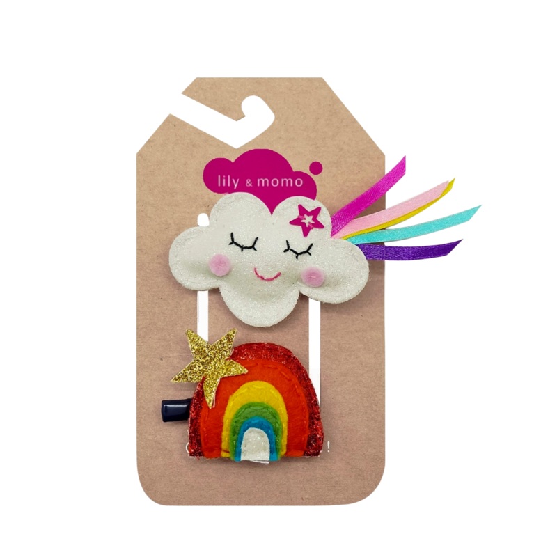 Cloud and Rainbow Hair Clips by Lily + Momo