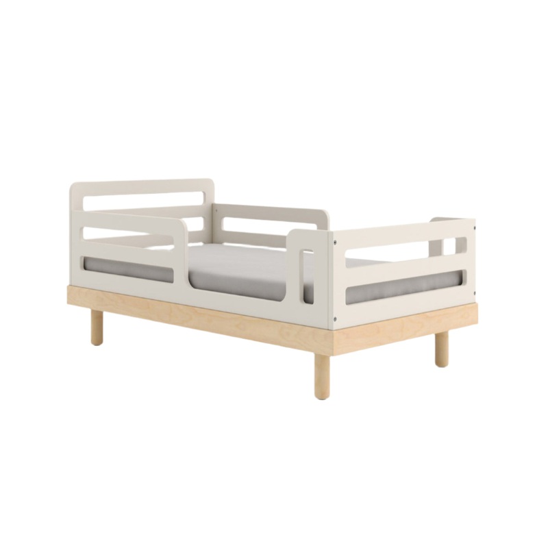 Classic Toddler Bed – White / Birch by Oeuf