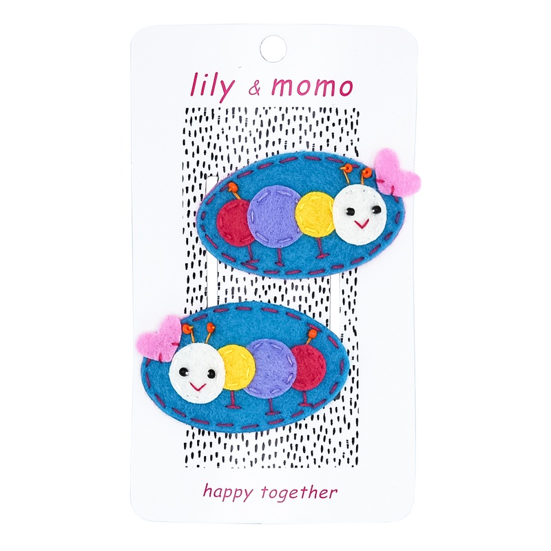 Cute Caterpillar Hair Clips by Lily + Momo