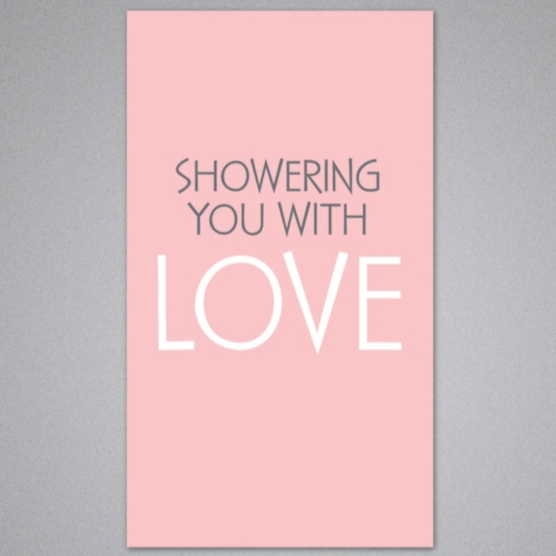 Showering You With Love Enclosure Card by Breathless Paper Co.