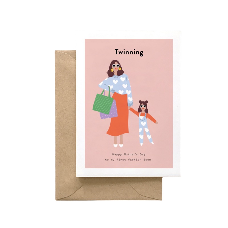Twinning – Mother’s Day Card by Spaghetti & Meatballs