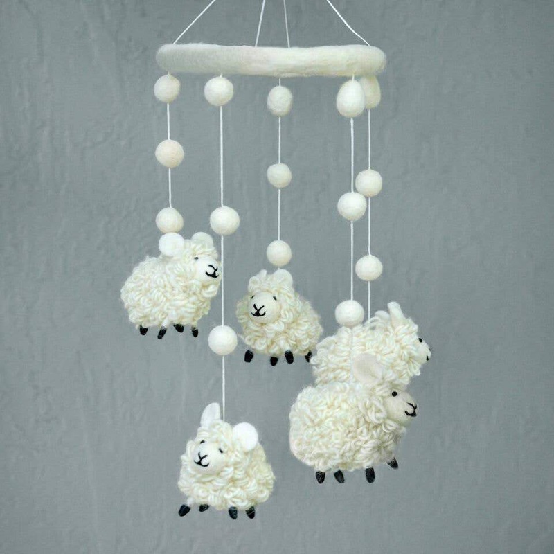 Wool Mobile – Sheep by The Winding Road