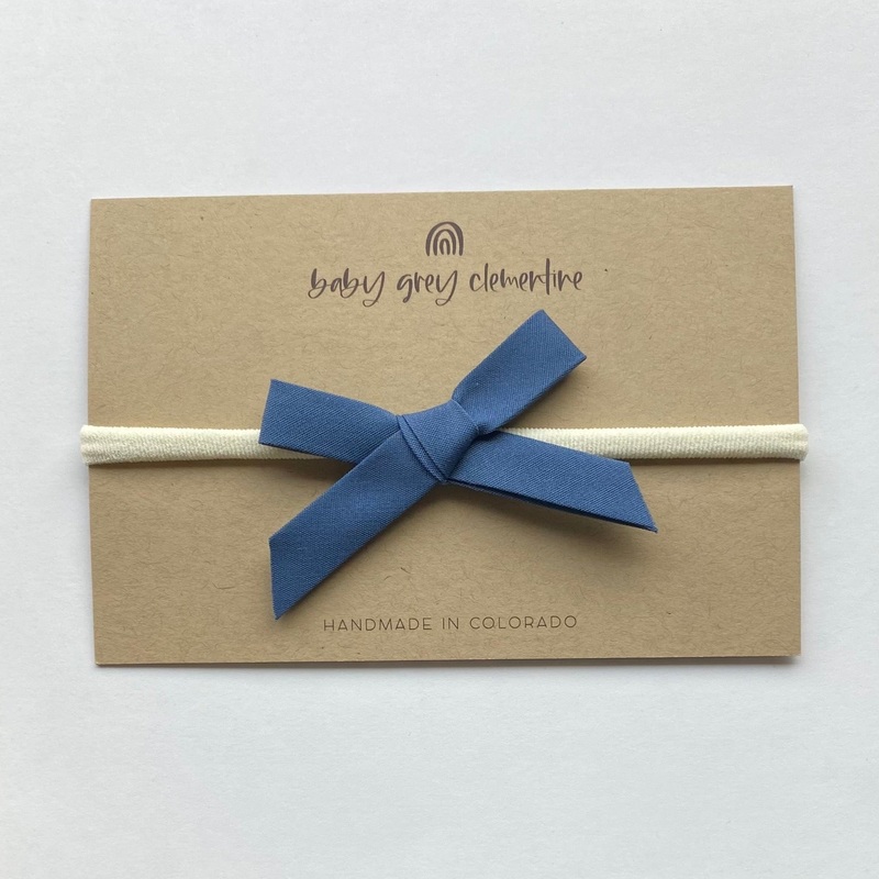 Gertie Headband – Midnight Blue by Baby Grey Clementine