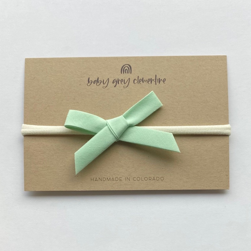 Gertie Headband – Mint by Baby Grey Clementine