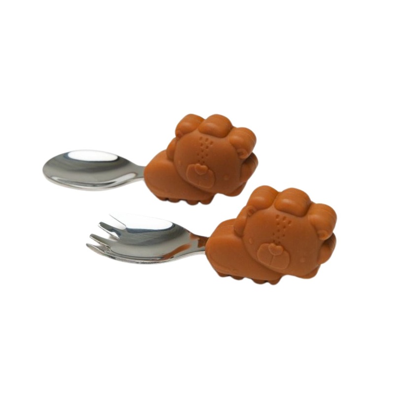 Learning Spoon & Fork – Lion by Loulou Lollipop