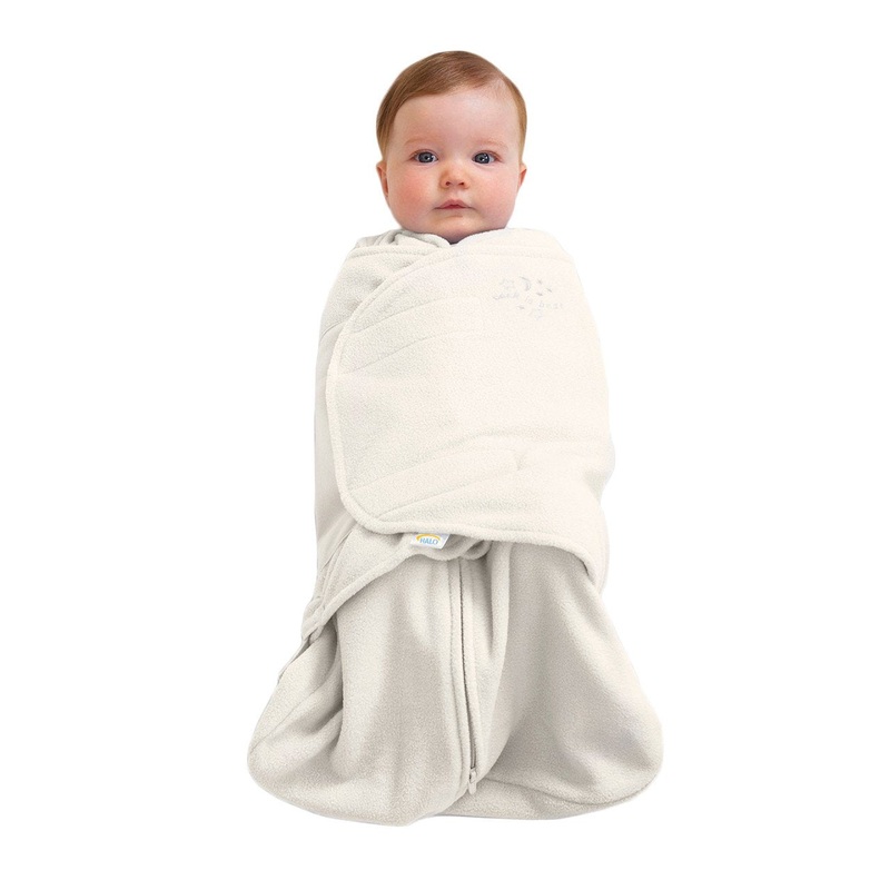 Micro Fleece SleepSack Swaddle – Cream by Halo