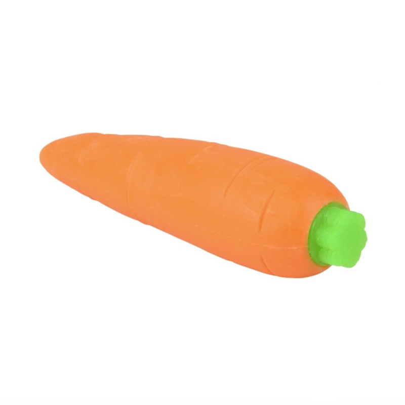 Stretch and Squeeze Carrot – 5.5 Inch (1 Unit Assorted) by The Toy Network