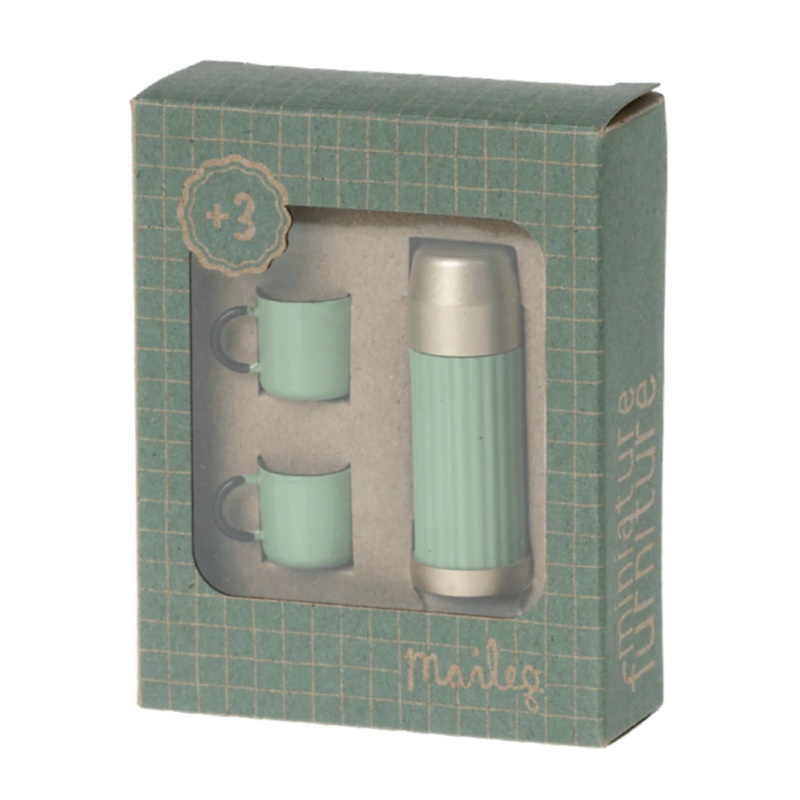 Thermos and Cups – Mint by Maileg
