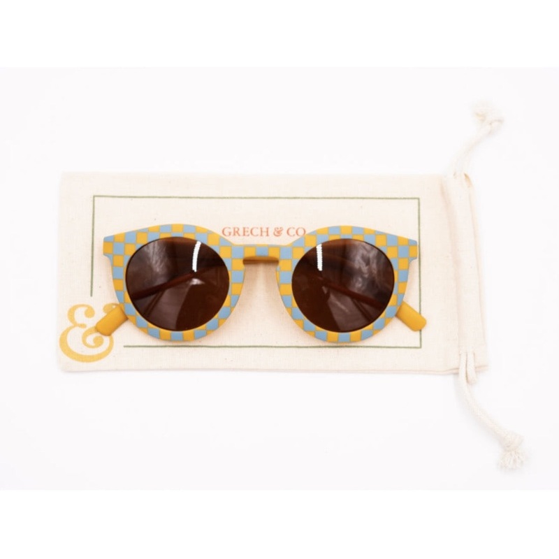 Baby Polarized Sunglasses – Laguna/Wheat Checks by Grech & Co.