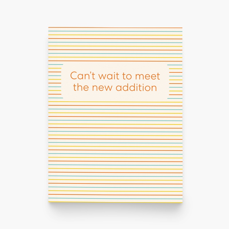 Can’t Wait to Meet the New Addition Greeting Card by paper&stuff
