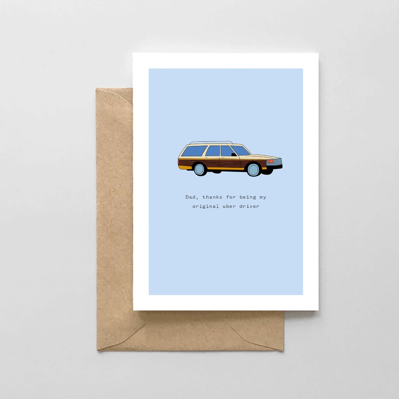 Dad Uber Driver – Father’s Day Card by Spaghetti & Meatballs