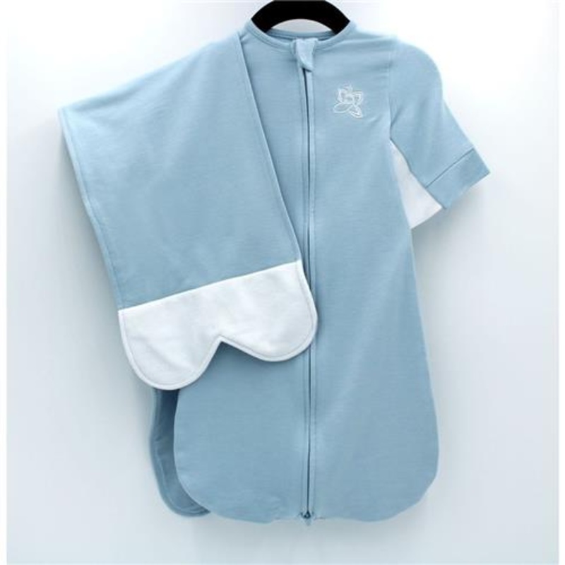 Dream Sky Blue Swaddle – Small (0-3 M; 7-12 Lbs) by The Butterfly Swaddle