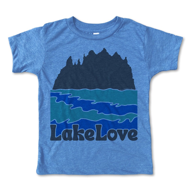 Lake Love Tee – Heather Columbia Blue by Rivet Apparel Co.