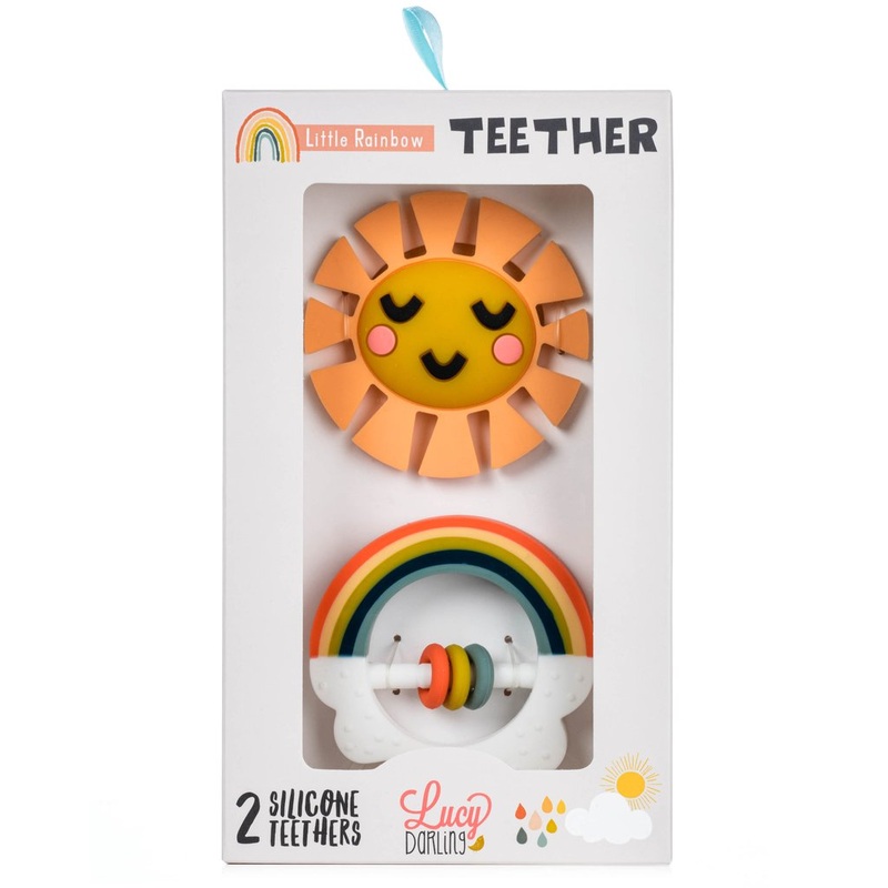 Little Rainbow Baby Teether Toy by Lucy Darling