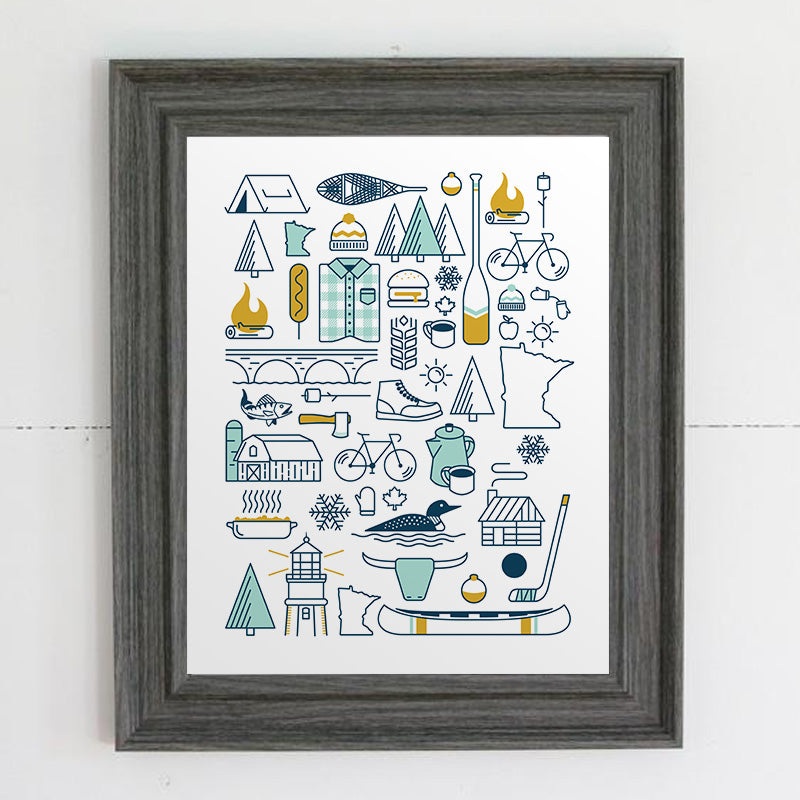 Minnesota Patchwork Print by Abbey’s House