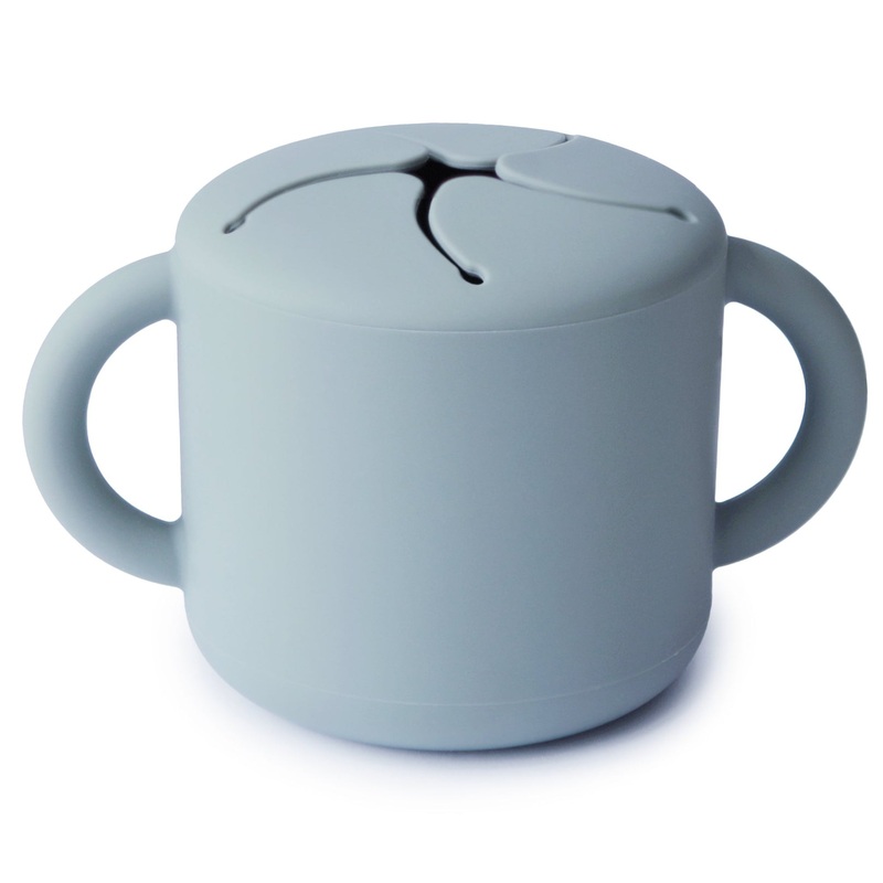 Silicone Snack Cup – Powder Blue by Mushie & Co