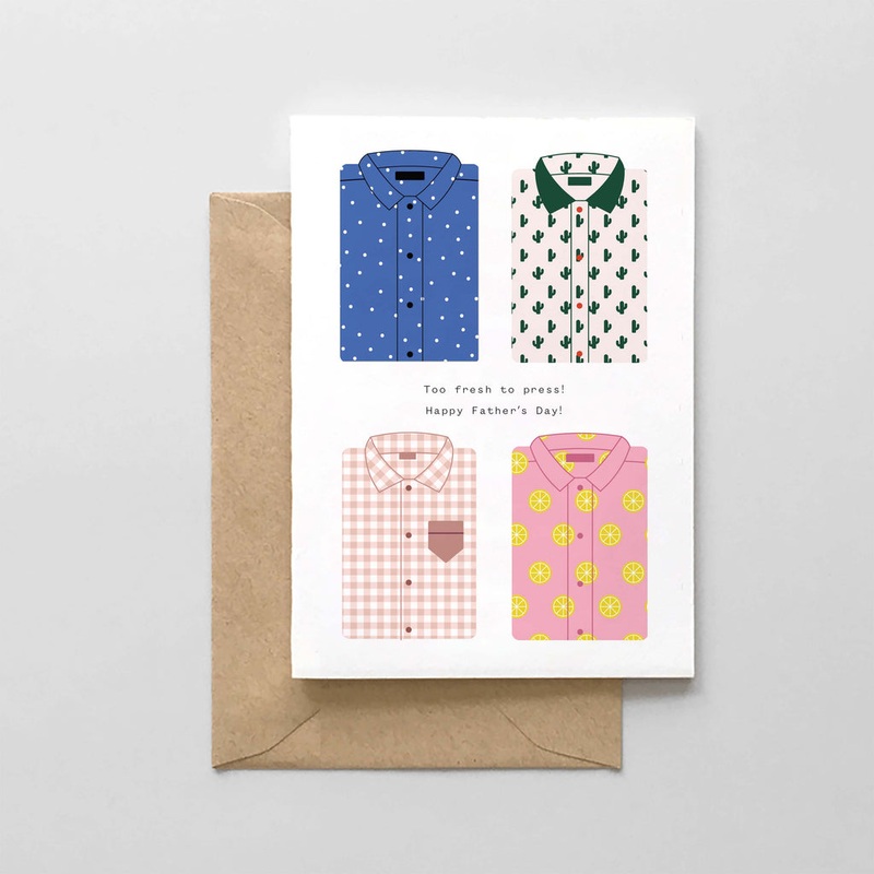 Too Fresh to Press – Happy Father’s Day Card by Spaghetti & Meatballs