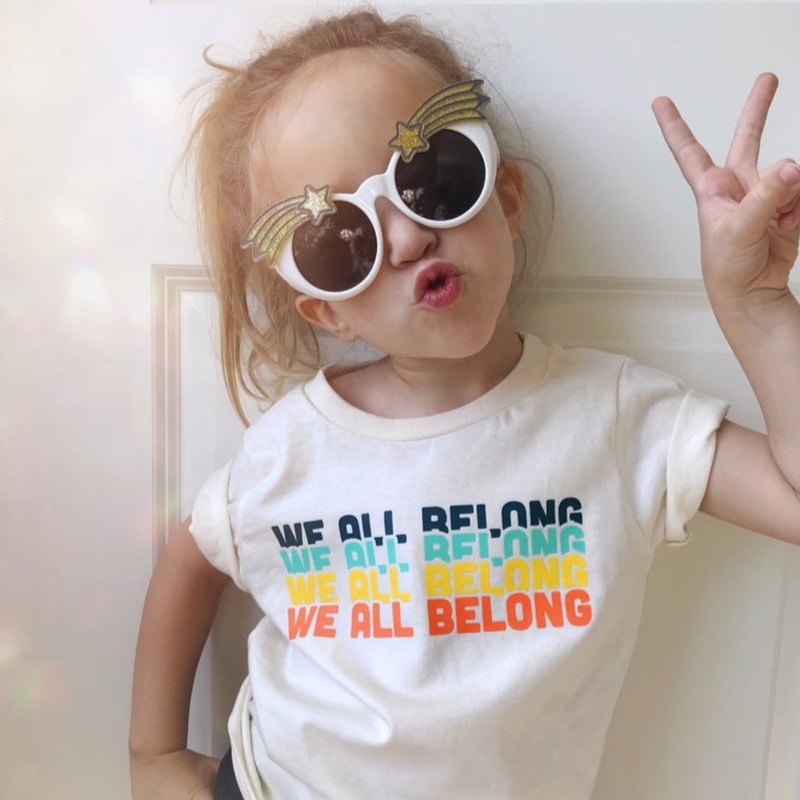 We All Belong Tee – Natural White by Savage Seeds