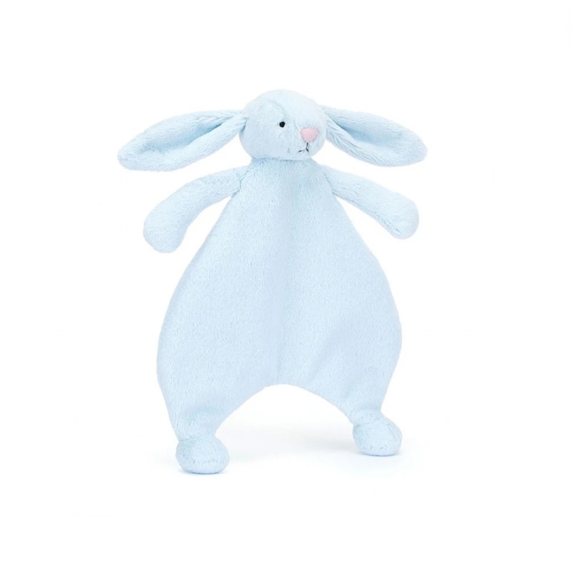 Bashful Blue Bunny Comforter – 11×7 Inch by Jellycat
