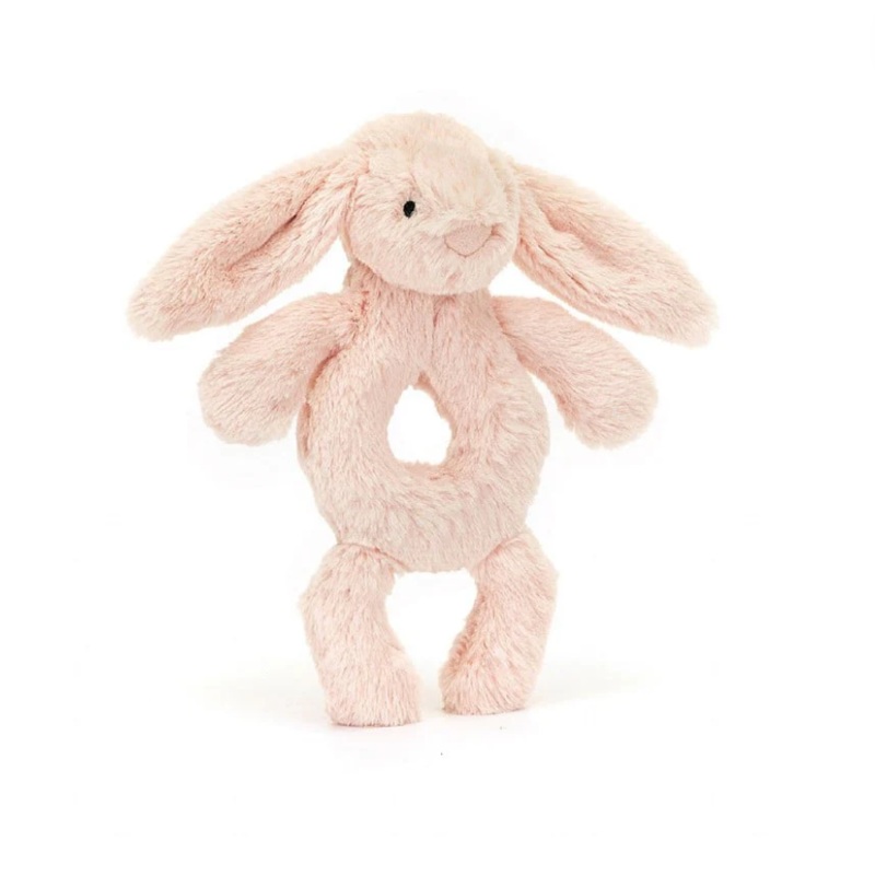 Bashful Blush Bunny Ring Rattle by Jellycat