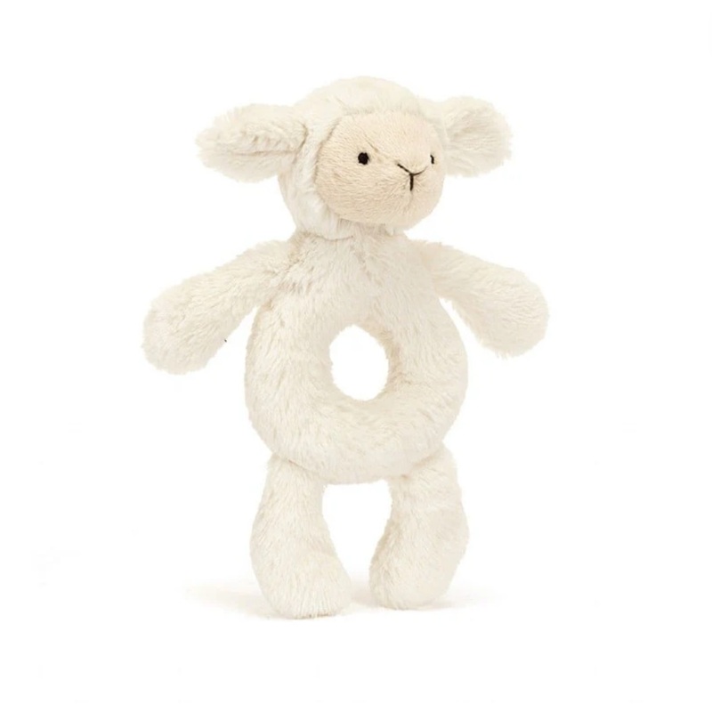 Bashful Lamb Ring Rattle by Jellycat