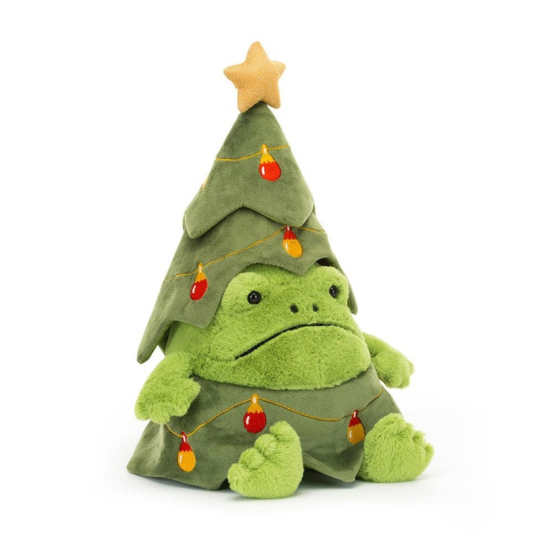 Christmas Tree Ricky Rain Frog – 10 Inch by Jellycat