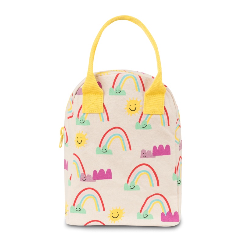 Zipper Lunch Bag – Rainbows by Fluf