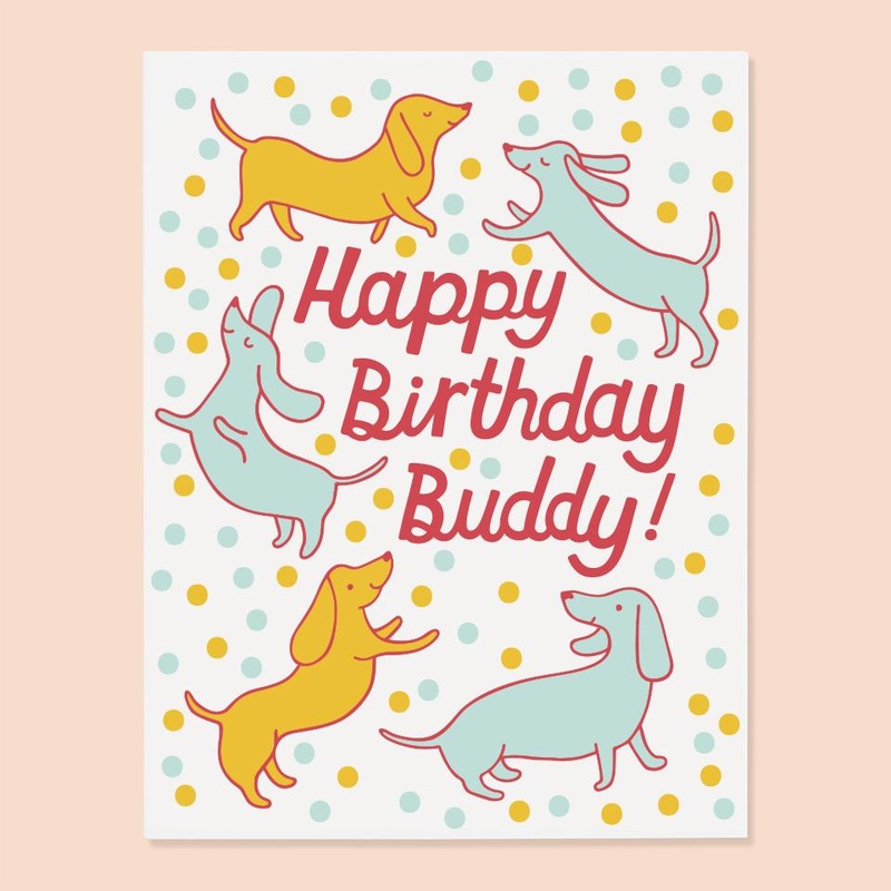 Doxie Birthday Card by The Good Twin
