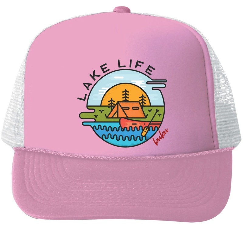 Lake Life Trucker Hat – Light Pink by Bubu