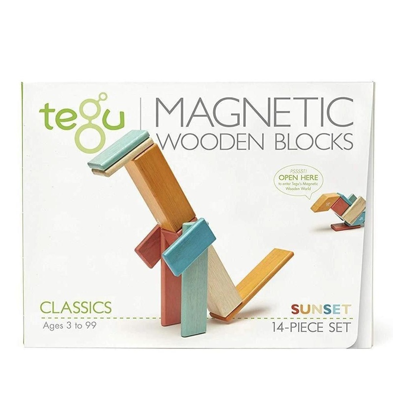 Magnetic Block Set 14 Pc Set – Sunset by Tegu