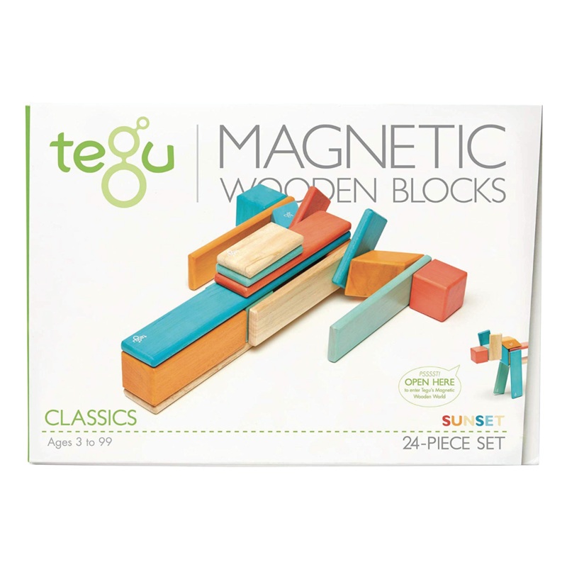 Magnetic Block Set 24 Pc Set – Sunset by Tegu