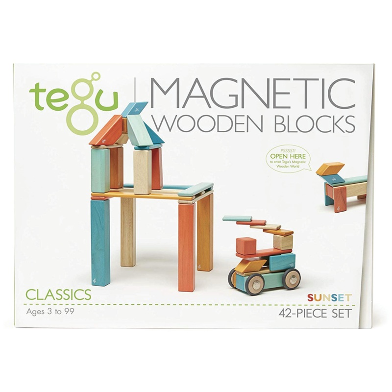 Magnetic Block Set 42 Pc Set – Sunset by Tegu