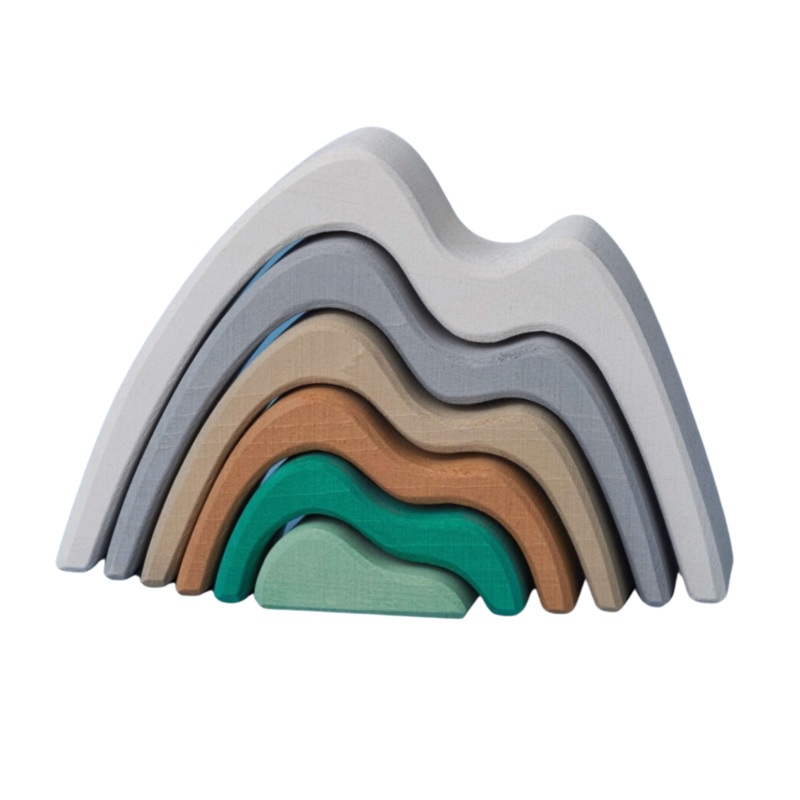 Mountains Small Arch Stacker – Color by Raduga Grez