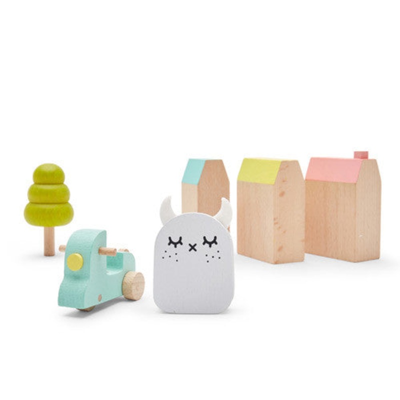 Wooden Playset – Ricetown by Noodoll