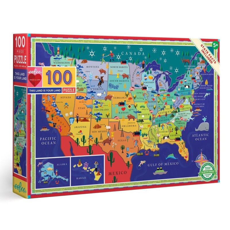 100 Piece Puzzle – This Land is Your Land by Eeboo