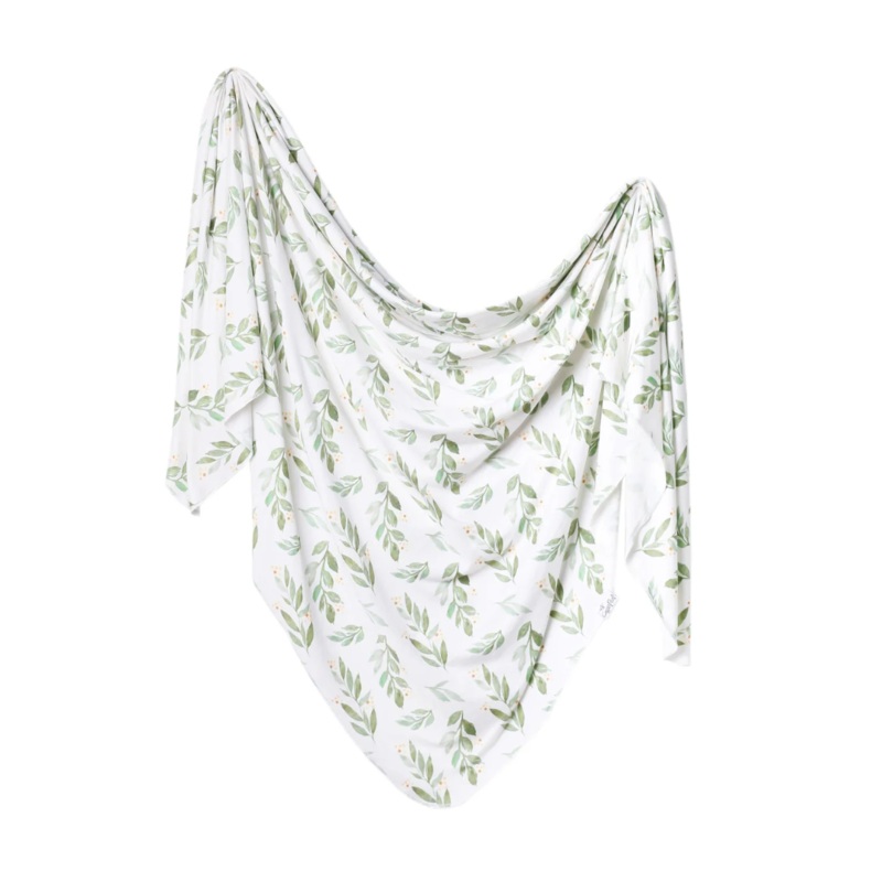 Knit Swaddle Blanket – Fern by Copper Pearl