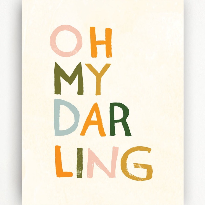 Oh My Darling Art Print – 11×14 by Clementine Kids