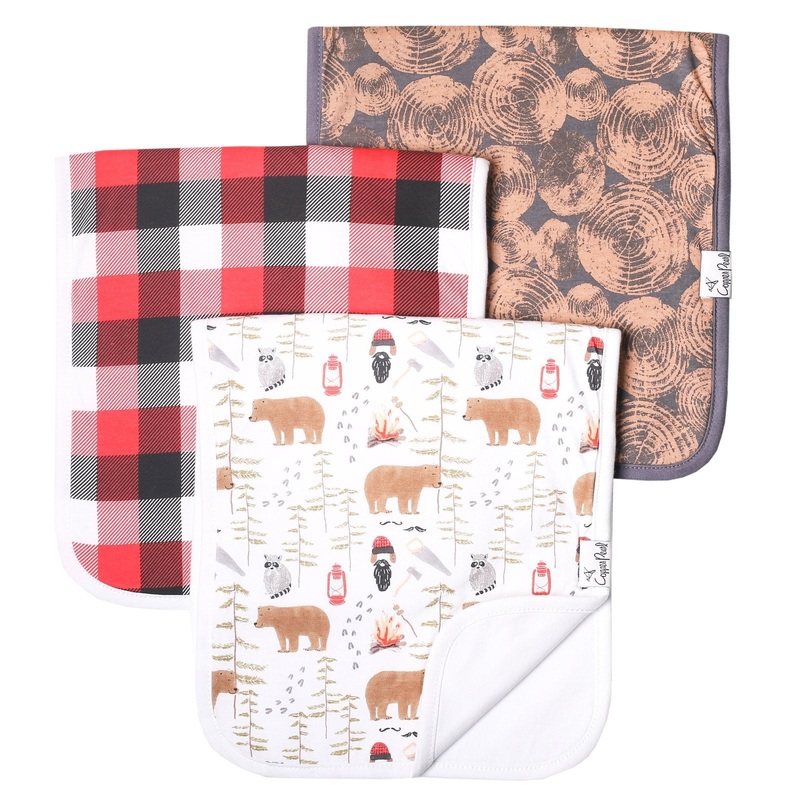 Premium Burp Cloths – Lumberjack by Copper Pearl