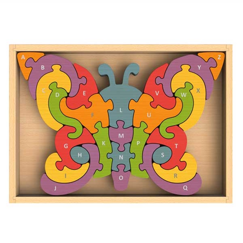Butterfly A to Z Wooden Puzzle by Begin Again