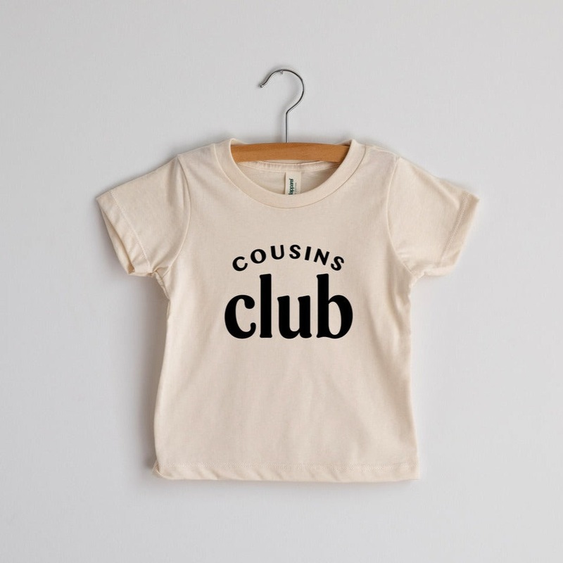 Cousins Club Organic Tee – Natural by Gladfolk