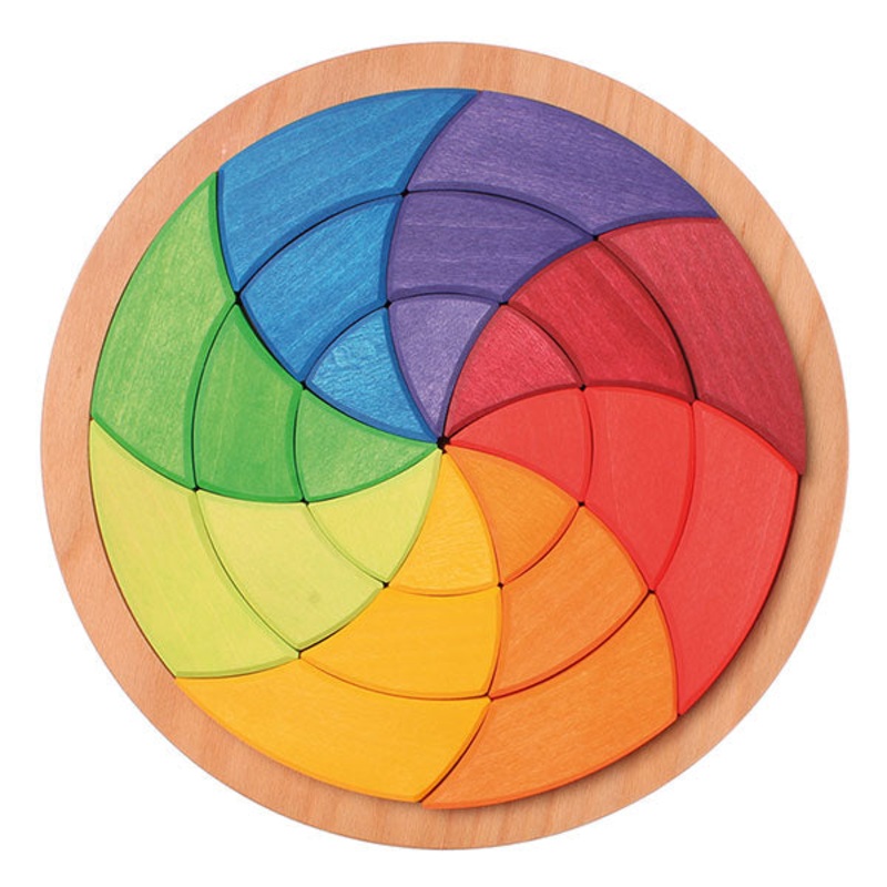 Large Color Circle Goethe Wooden Blocks by Grimm’s