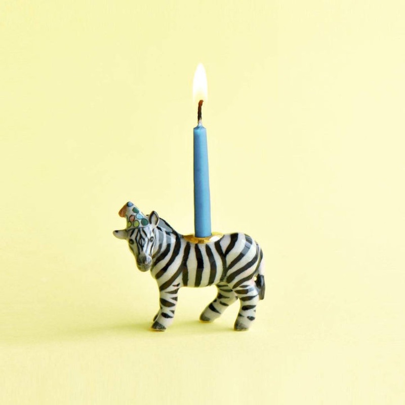 Zebra “Party Animal” Cake Topper by Camp Hollow