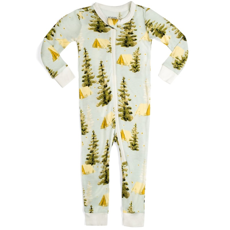 Bamboo Zipper Pajama – Camping by Milkbarn