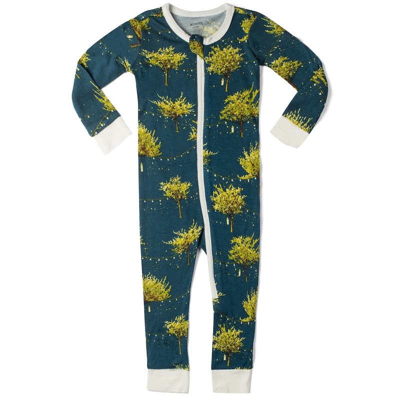 Bamboo Zipper Pajama – Firefly by Milkbarn