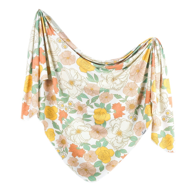 Knit Swaddle Blanket – Rose by Copper Pearl