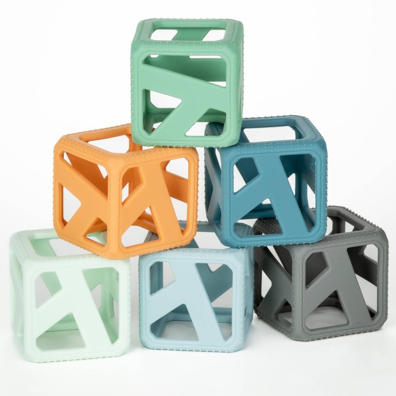 Stack N Chew Cubes – Earthy by Malarkey Kids